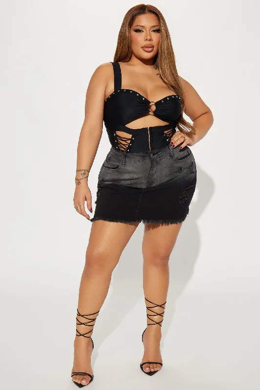 Burning Love Micro Mini Skirt - Black