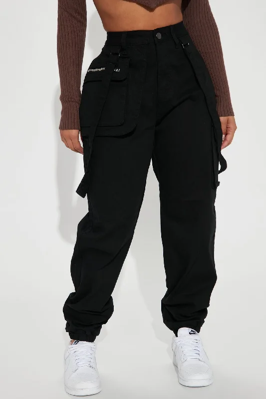 California Cruising Cargo Joggers - Black