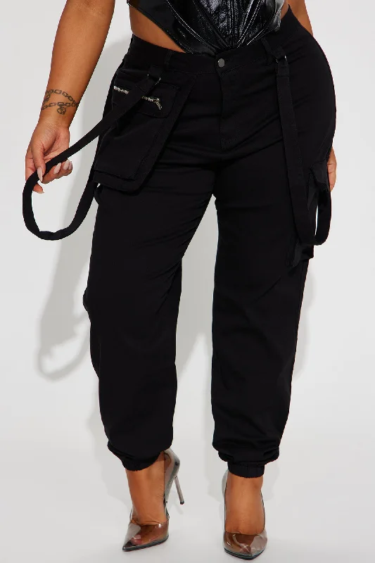 California Cruising Cargo Joggers - Black