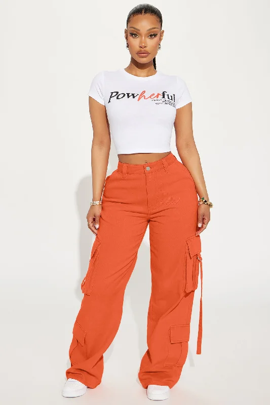 Can't Be Tamed Cargo Pant - Orange