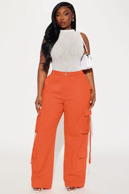 Can't Be Tamed Cargo Pant - Orange