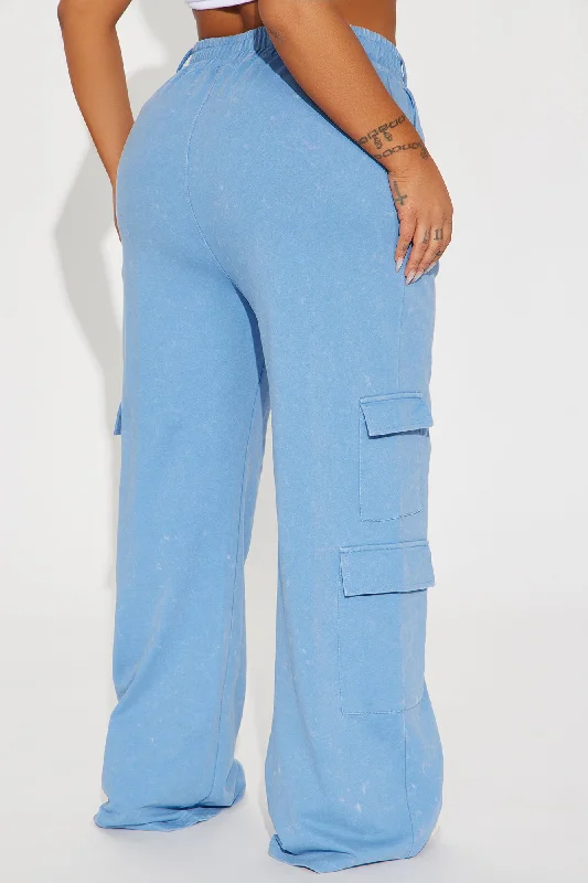 Carmen Washed Lounge Pant - Blue