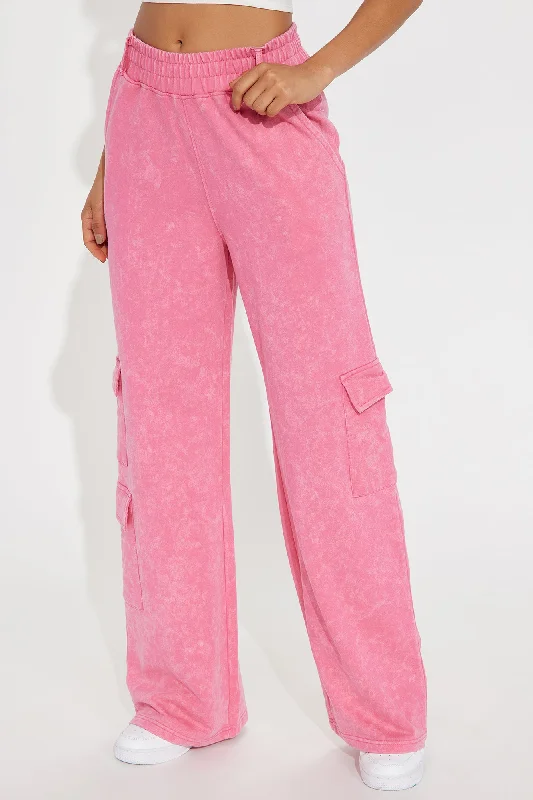 Carmen Washed Lounge Pant - Pink