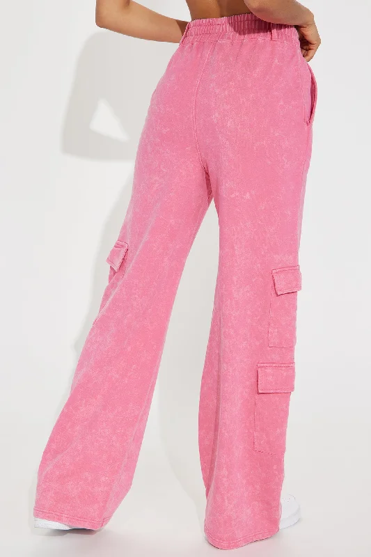 Carmen Washed Lounge Pant - Pink