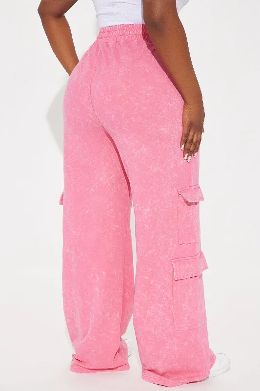 Carmen Washed Lounge Pant - Pink