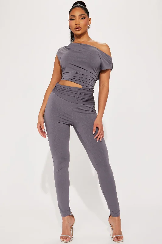 Cassie Jumpsuit - Charcoal