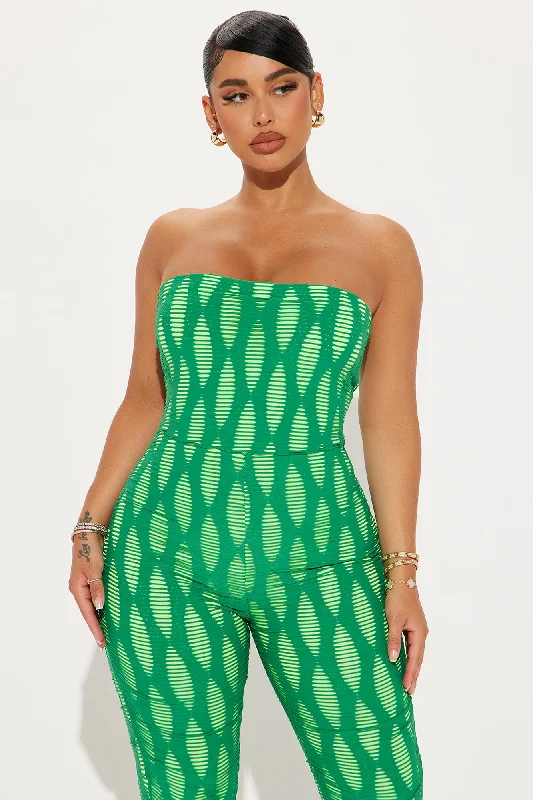 Catch A Wave Jumpsuit - Green/combo