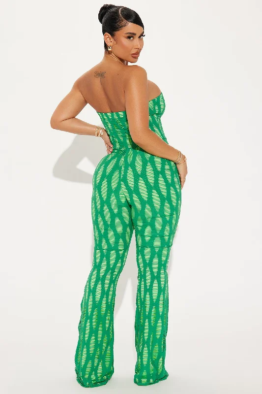 Catch A Wave Jumpsuit - Green/combo