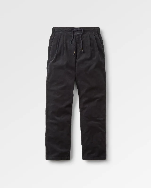 Compass Recycled Corduroy Pants - Black