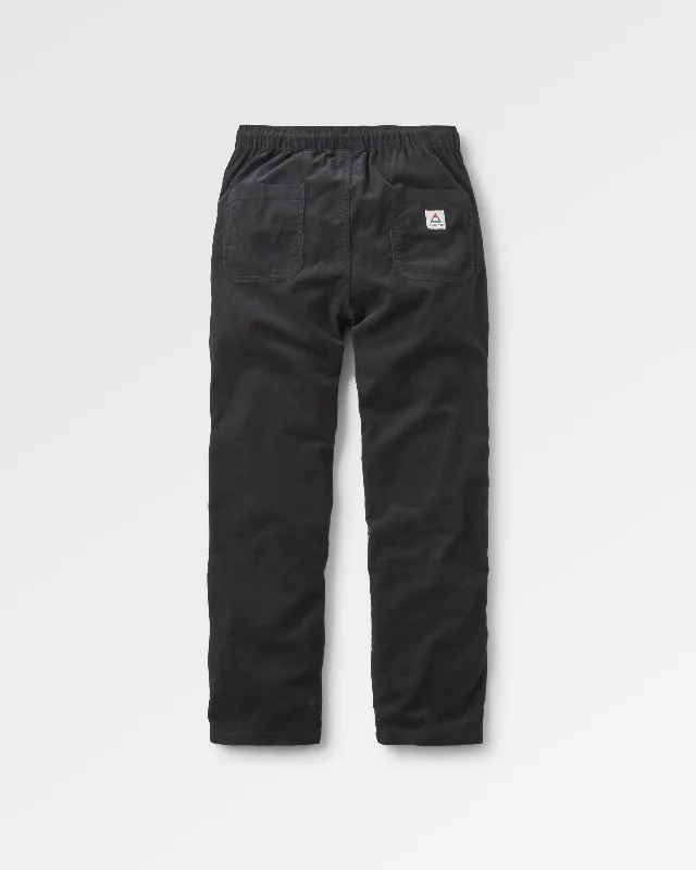 Compass Recycled Corduroy Pants - Black