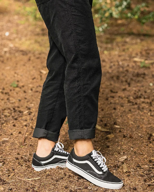 Compass Recycled Corduroy Pants - Black