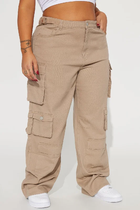 Count On It Straight Leg Cargo Pant - Khaki