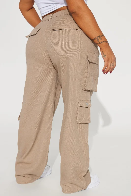 Count On It Straight Leg Cargo Pant - Khaki