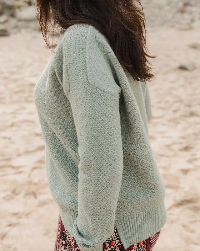 Cove Recycled Knitted Sweater - Pistachio