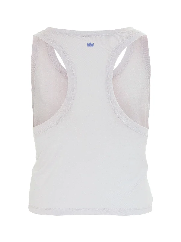 Crop Tank - White Lavender