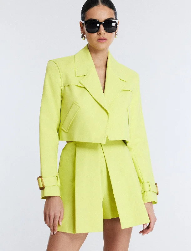 Cropped Trench Jacket