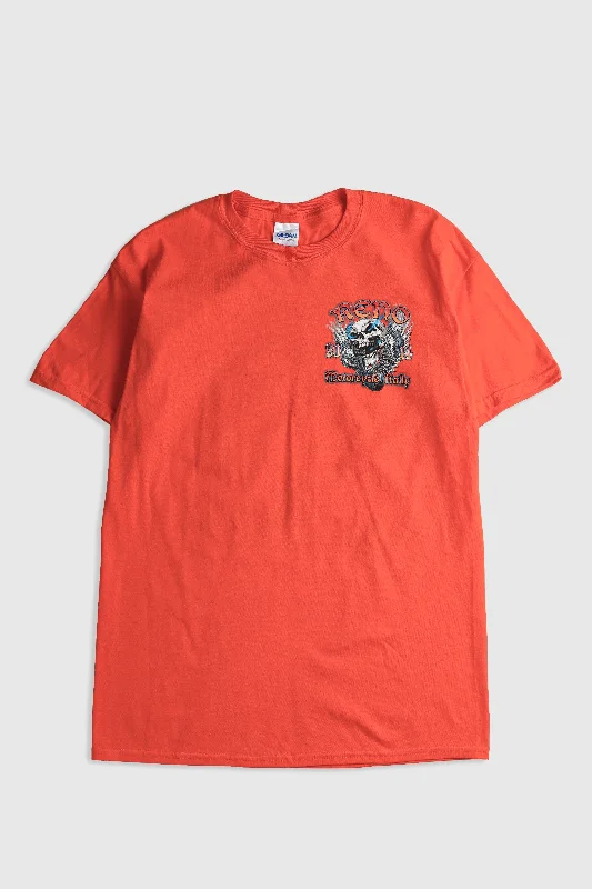 Deadstock Reno Motorcycle Rally Tee - Orange, Black