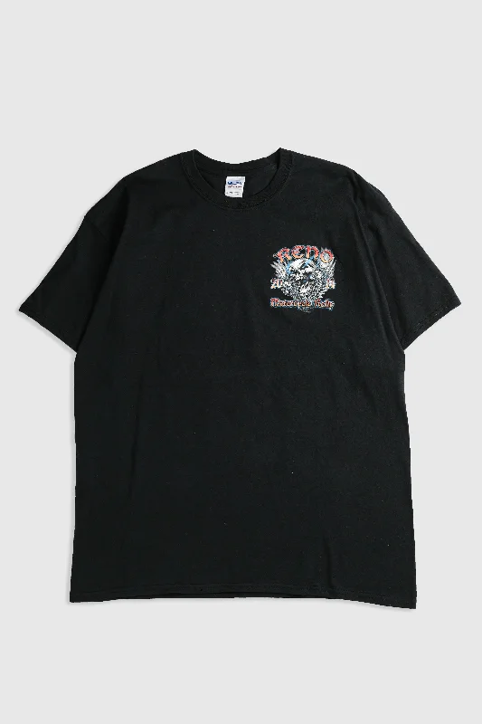 Deadstock Reno Motorcycle Rally Tee - Orange, Black