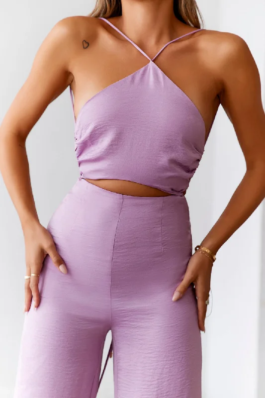 DEAR EMILIA Adrianna Jumpsuit Lilac