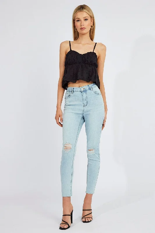 Denim Skinny Jean High Rise