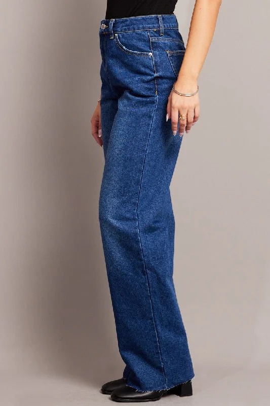 Denim Straight Jean Mid Rise