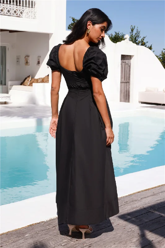 Designer Closet Maxi Dress Black