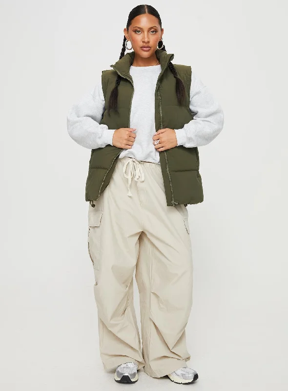 Edison Puffer Vest Olive