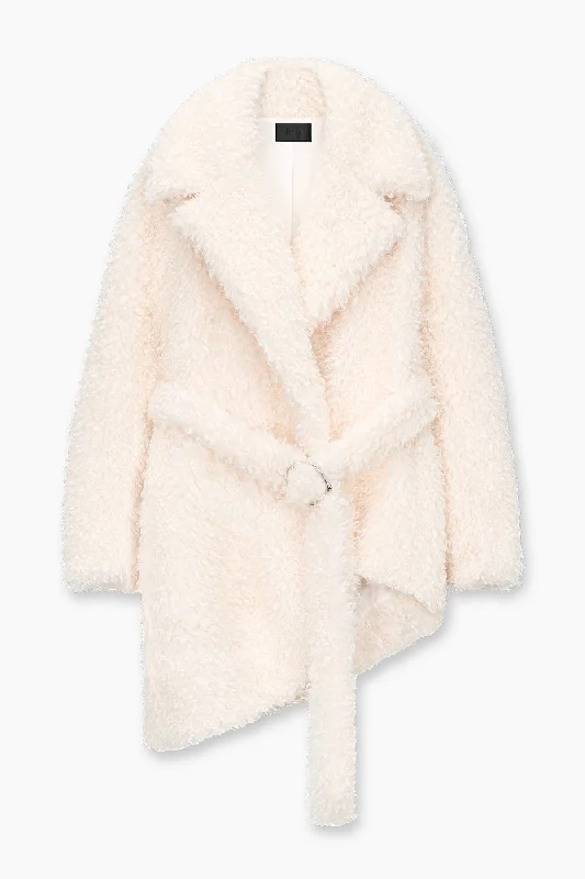 ELOISE PLUSH JACKET | WHITE