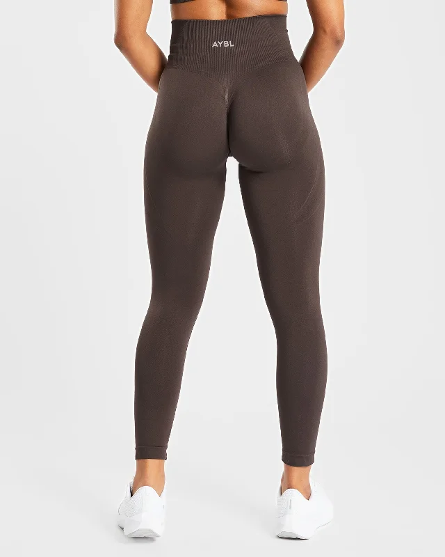 Empower Seamless Leggings - Cocoa Brown