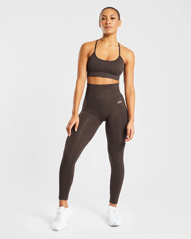 Empower Seamless Leggings - Cocoa Brown