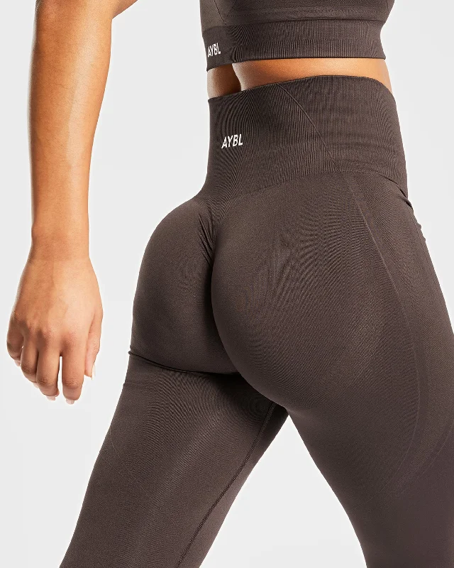 Empower Seamless Leggings - Cocoa Brown