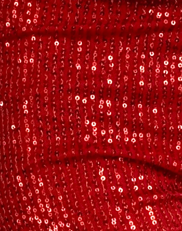 Erna Short in Red Mini Sequin