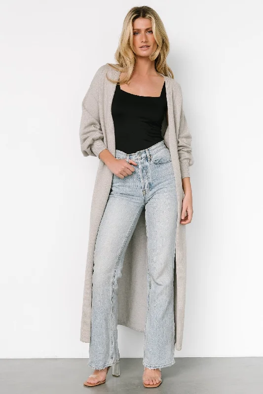 Ethel Long Cardigan | Gray