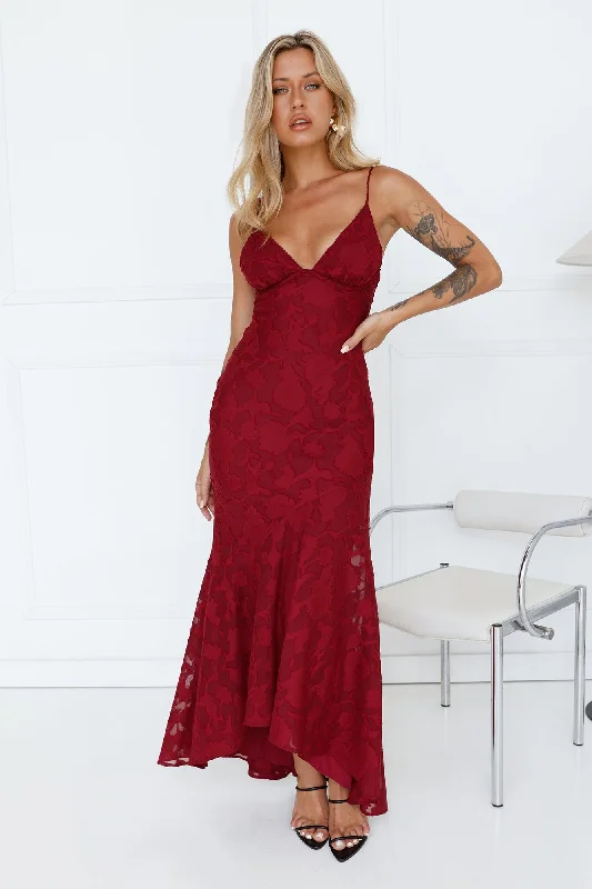 Events Countryside Maxi Dress Wine