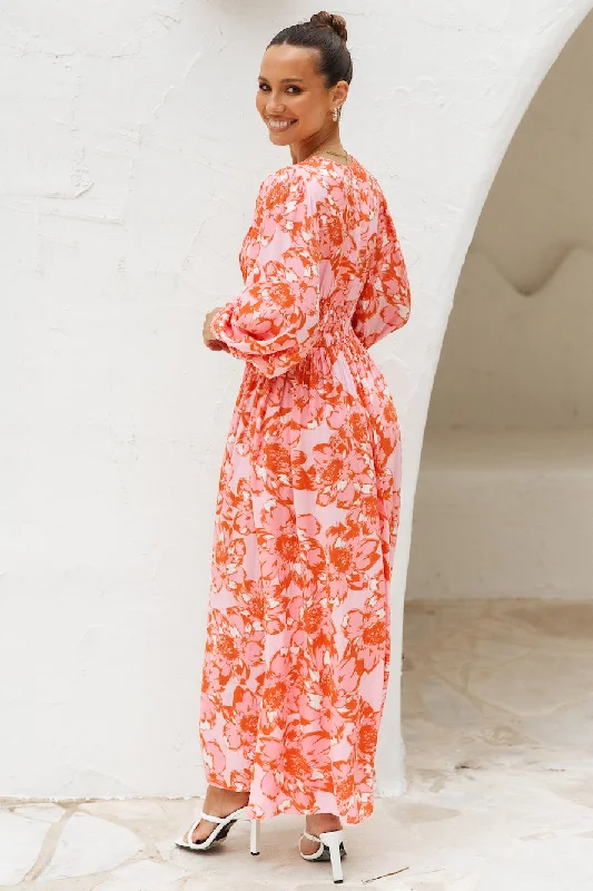 Florally World Midi Dress Floral