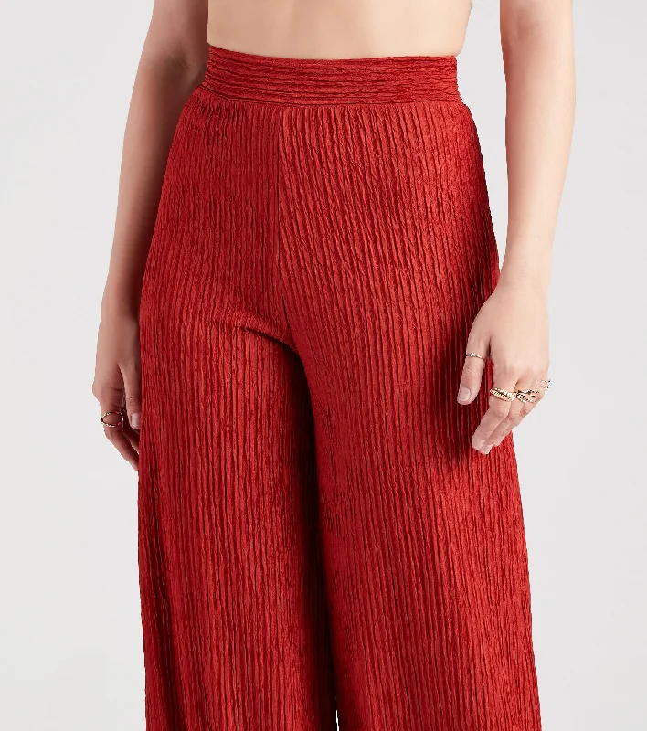 Go With The Flow High-Rise Wide-Leg Pants