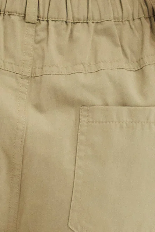 Green Cargo Pants Relaxed Wide Leg