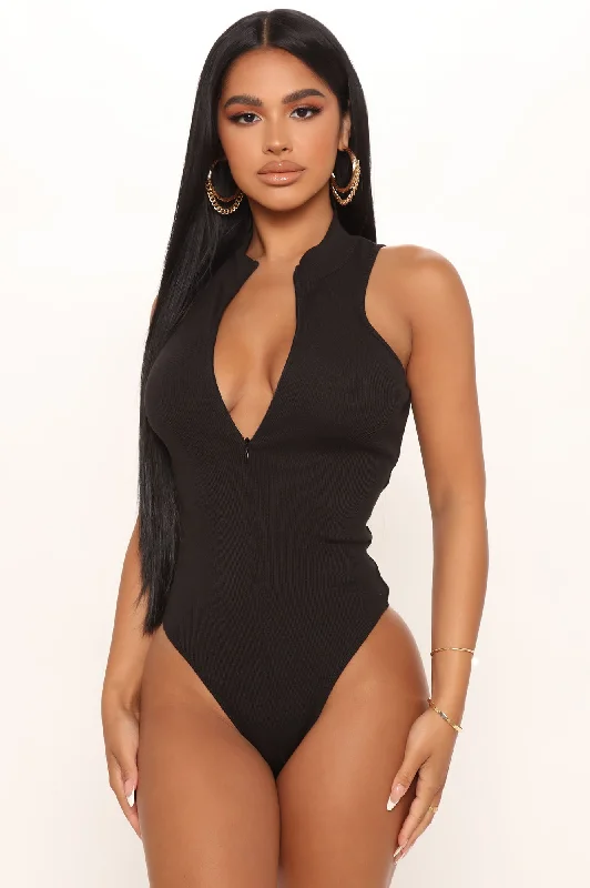 Grind Time Tank Bodysuit - Black