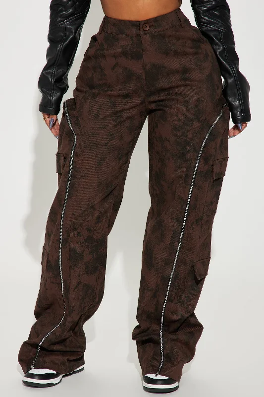 Had You Fooled Mineral Wash Pant - Brown