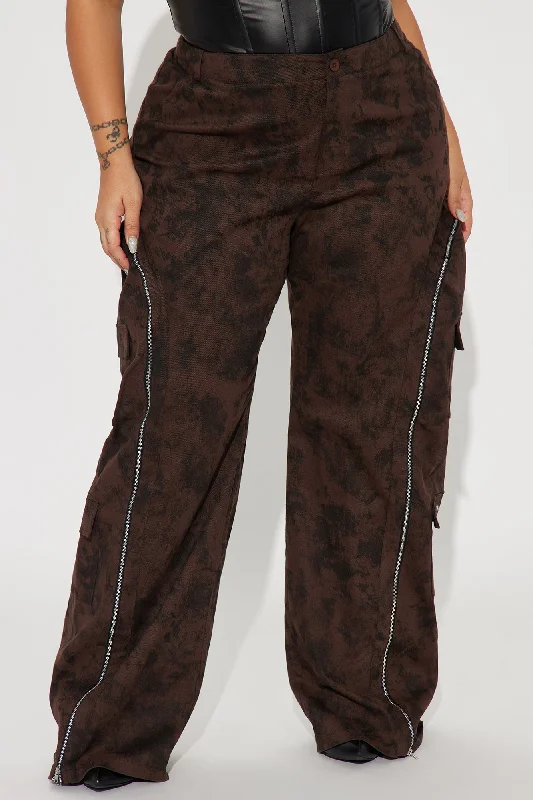 Had You Fooled Mineral Wash Pant - Brown