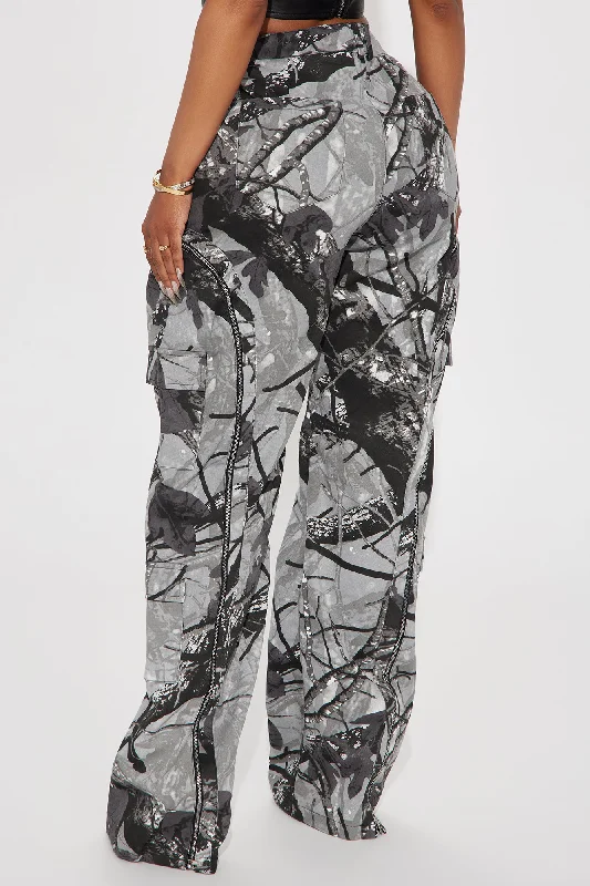 Had You Fooled Tree Camo Pant - Grey/combo