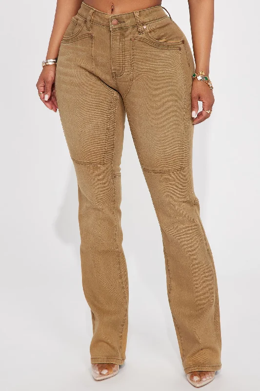 Headed West Straight Leg Pant - Chocolate