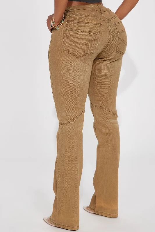 Headed West Straight Leg Pant - Chocolate