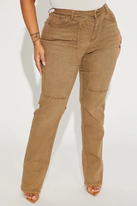 Headed West Straight Leg Pant - Chocolate