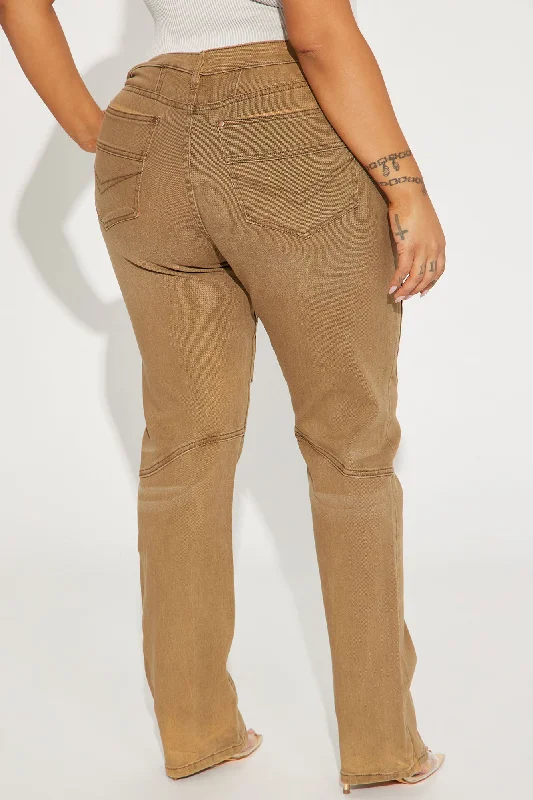 Headed West Straight Leg Pant - Chocolate