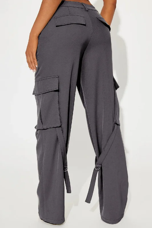 Isabella Cargo Trouser - Charcoal