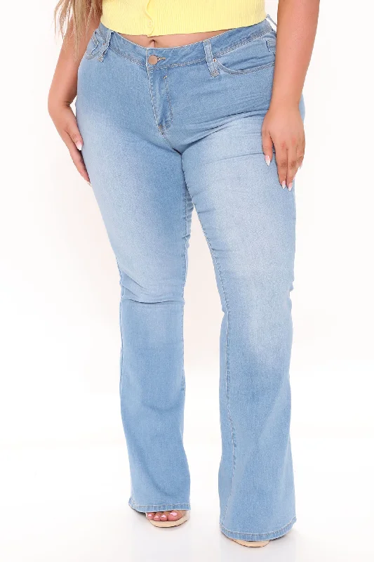 Jodie High Rise Flare Jeans - Light Blue Wash