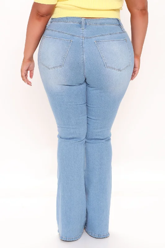 Jodie High Rise Flare Jeans - Light Blue Wash