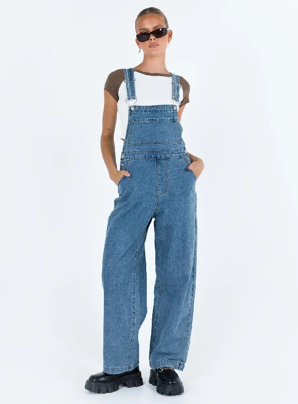 Kacey Long Overalls Denim