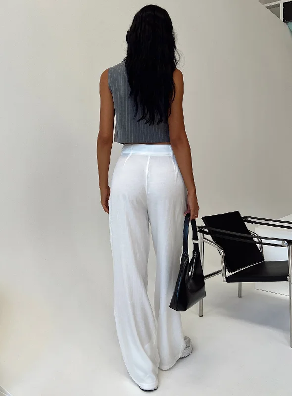 Kacey Pants White